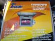 large 10.4 inch black overhead tv. plays cds movies and most