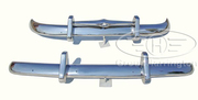 Volvo PV444 stainless steel bumpers,  PV 444,  brand new