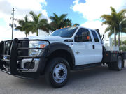 2013 Ford F-550 4X4 DRW SUPERCAB FLATBED 6.7 LITER TURBO DIESEL