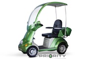 Four Wheel Scooter with Windshield