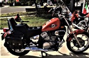 1993 Kawasaki Vulcan with custom paint SF Giants 2007 All Star Logo